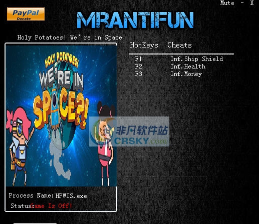 额滴土豆我们上天了三项修改器 v3.5