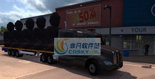美国卡车模拟佛像拖车MOD v2.6