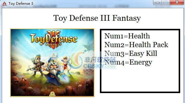 玩具塔防3幻想四项修改器 v3.5