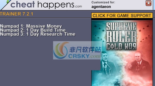 至高统治者冷战三项修改器 v3.4