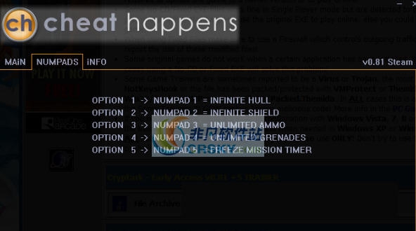 Cryptark五项修改器 v3.4