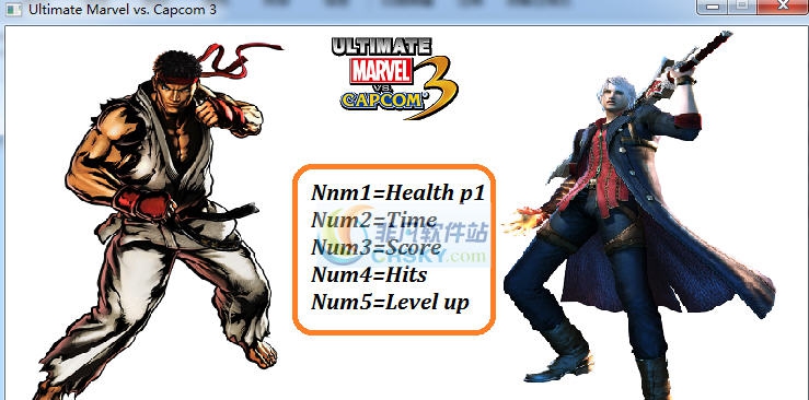 终极漫画英雄vs卡普空3五项修改器 v3.5