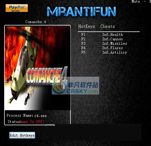 卡曼奇4五项修改器 v3.4