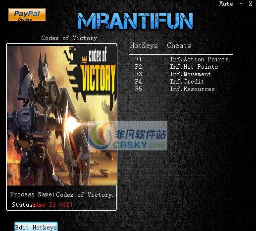 胜利法典五项修改器 v3.5