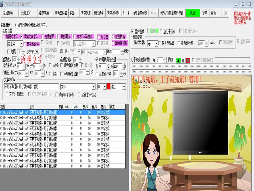 亿彩视频全能批量处理王 v6.5
