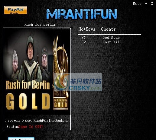 冲向柏林两项修改器 v3.4