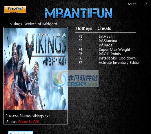 维京人人中之狼十一项修改器 v2.7