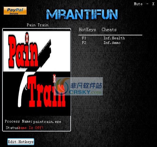 痛苦列车2两项修改器 v3.6