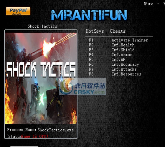 冲击战术七项修改器 v3.6