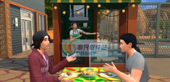 模拟人生4都市小吃摊免费请人MOD v2.5