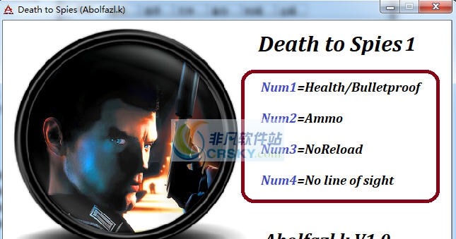 死亡间谍决断时刻四项修改器 v3.5