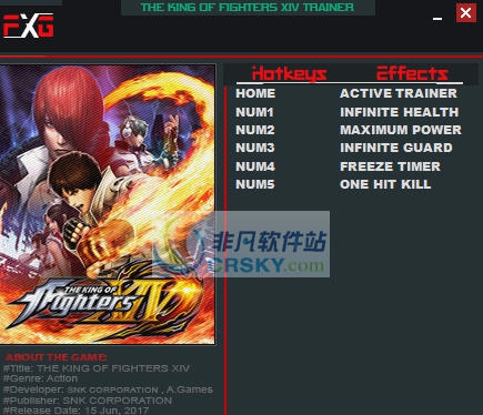 拳皇14五项修改器 v3.7