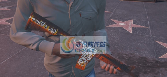 GTA5M4A4卡通涂装地狱之火MOD v2.6