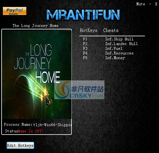 漫漫归家路五项修改器 v3.4