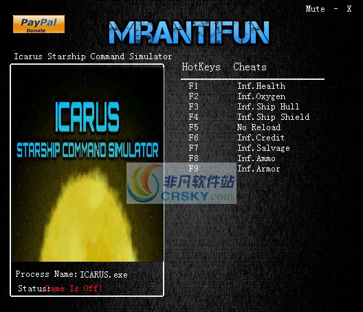 伊卡洛斯飞船指挥模拟九项修改器 v3.4