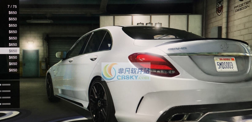 GTA5奔驰AMG新款C63S轿跑MOD v2.5