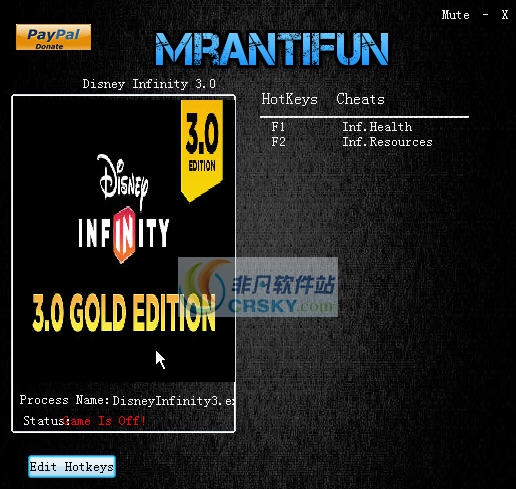 迪士尼无限生命与资源修改器 v3.4