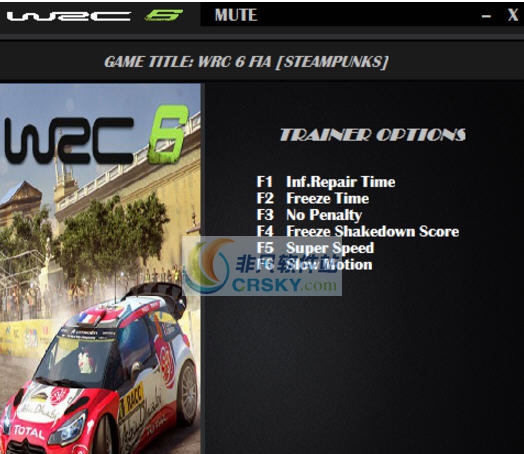世界汽车拉力锦标赛6六项修改器 v3.4