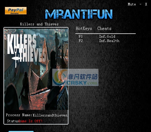 杀手与窃贼两项修改器 v3.4