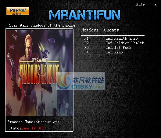 星球大战帝国的阴影四项修改器 v3.5