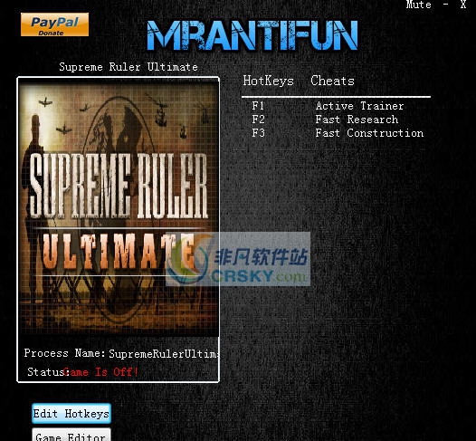 最高统治者终极版十一项修改器 v3.4