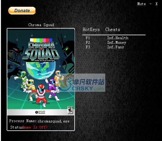 彩度战队三项修改器 v3.4