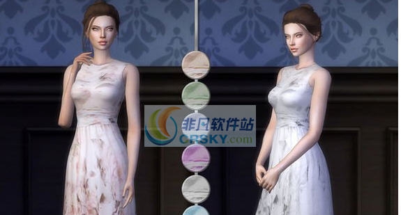 模拟人生4六种花纹小清新裙子MOD v2.5