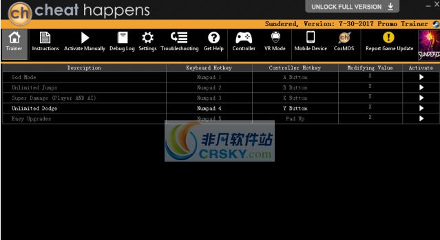 支离破碎无限闪避修改器 v3.5