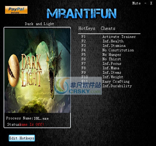 黑暗与光明十一项修改器 v3.7