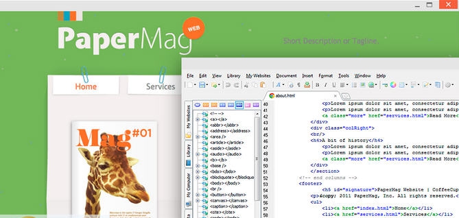 CoffeeCup HTML Editor v15.8