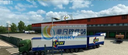 欧洲卡车模拟2所有公司双货柜MOD v2.5