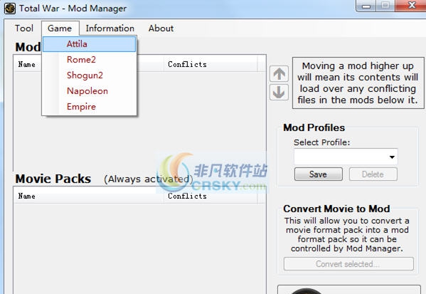 阿提拉全面战争MOD管理器 v3.3