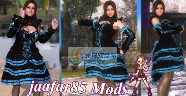 死或生5最后一战不知火舞哥特撑裙礼服MOD v2.6