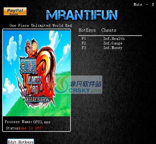 海贼王无尽世界R两项修改器 v3.4