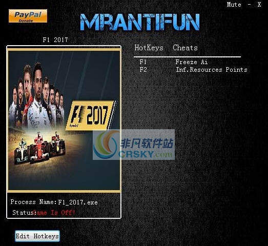 F12017两项修改器 v3.5