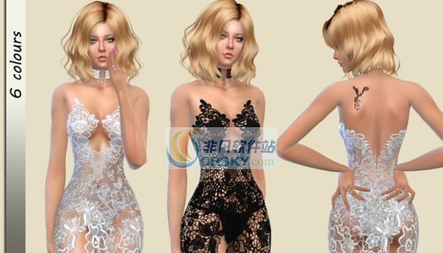 模拟人生4性感蕾丝镂空透视迷你裙MOD v2.5