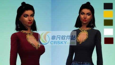 模拟人生4性感女式开胸长袖衫MOD v2.5