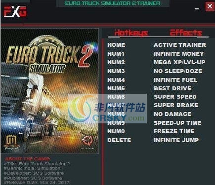 欧洲卡车模拟2十一项属性修改器 v1.28.1.3.9