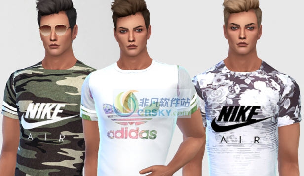 模拟人生4耐克阿迪达斯男士运动装MOD v2.5