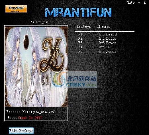 伊苏起源五项修改器 v3.6