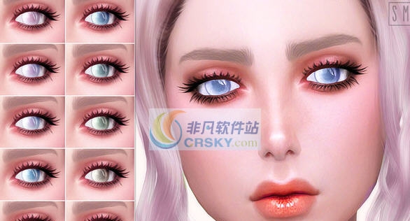 模拟人生4Yukki洋娃娃美瞳MOD v2.4