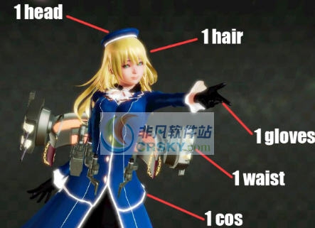 Honey Select舰娘爱宕全舰装服装MOD v2.4