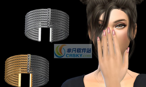 模拟人生4NataliS双色金属磁扣手环MOD v2.3