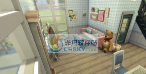 模拟人生4早秋斜顶擎天柱儿童房MOD v2.3