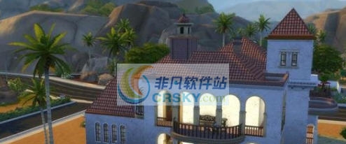 模拟人生4四号欧洲海岸风方尖顶阁楼MOD v2.5