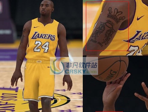 NBA2K18巅峰科比纹身面补补丁 v2.5