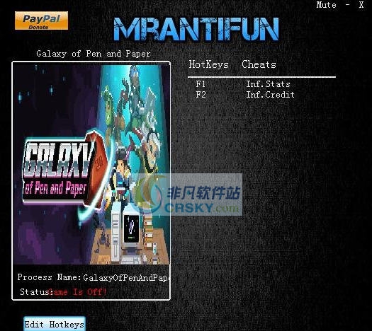 银河笔与纸两项修改器 v3.5