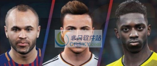 实况足球2018伊涅斯塔格策登贝莱脸型优化补丁 v2.5