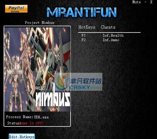 光轮计划无限生命弹药修改器 v3.5