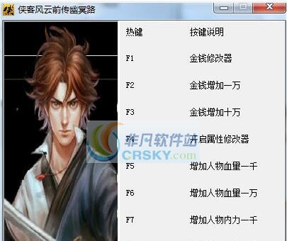 侠客风云传前传幽冥路十项修改器 v3.6
